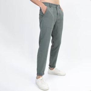 Men Green Cargos Trousers