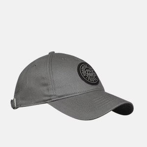 Unisex Grey Printed Baseball Cap